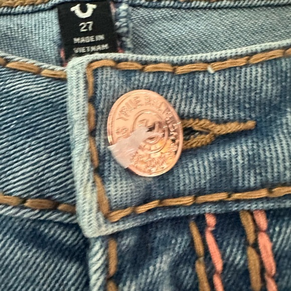 True Religion Light Blue Flare Jeans - Picture 3 of 10